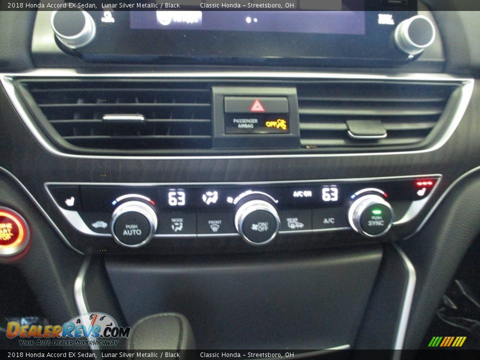 2018 Honda Accord EX Sedan Lunar Silver Metallic / Black Photo #35