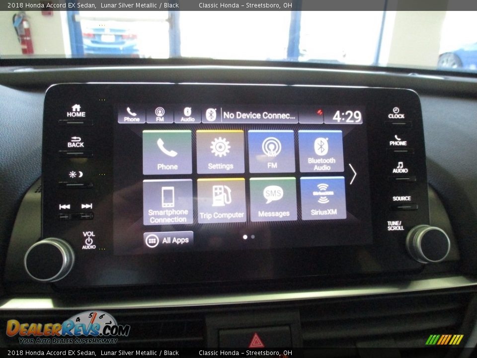 2018 Honda Accord EX Sedan Lunar Silver Metallic / Black Photo #36