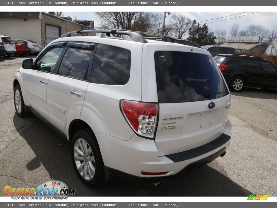 2011 Subaru Forester 2.5 X Premium Satin White Pearl / Platinum Photo #7