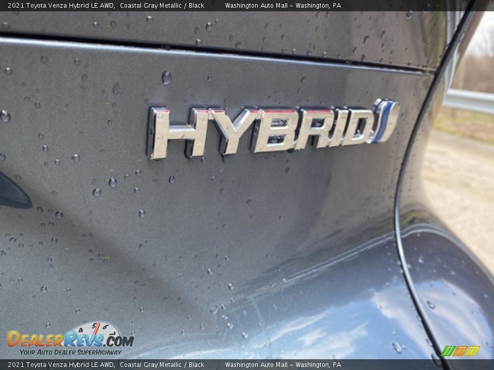 2021 Toyota Venza Hybrid LE AWD Coastal Gray Metallic / Black Photo #21