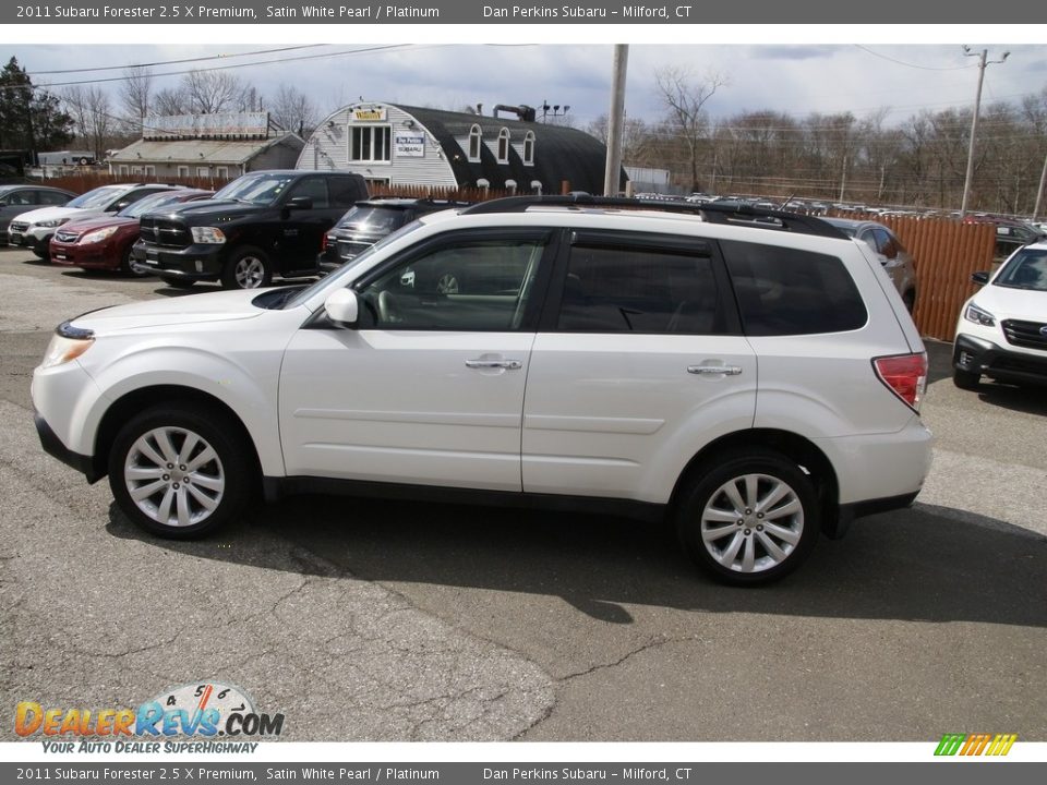 2011 Subaru Forester 2.5 X Premium Satin White Pearl / Platinum Photo #8