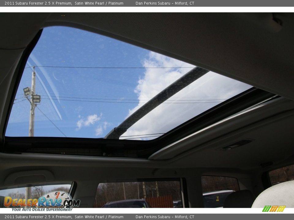 2011 Subaru Forester 2.5 X Premium Satin White Pearl / Platinum Photo #11