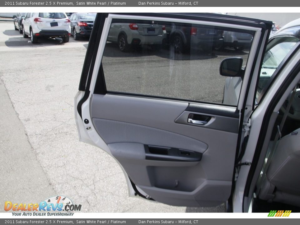 2011 Subaru Forester 2.5 X Premium Satin White Pearl / Platinum Photo #12