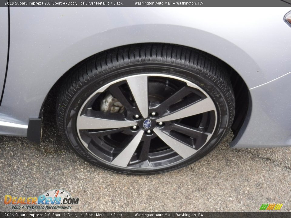 2019 Subaru Impreza 2.0i Sport 4-Door Ice Silver Metallic / Black Photo #9