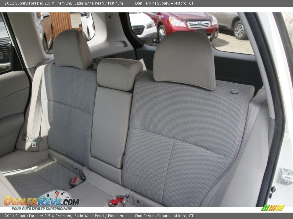 2011 Subaru Forester 2.5 X Premium Satin White Pearl / Platinum Photo #13