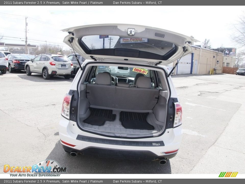 2011 Subaru Forester 2.5 X Premium Satin White Pearl / Platinum Photo #14