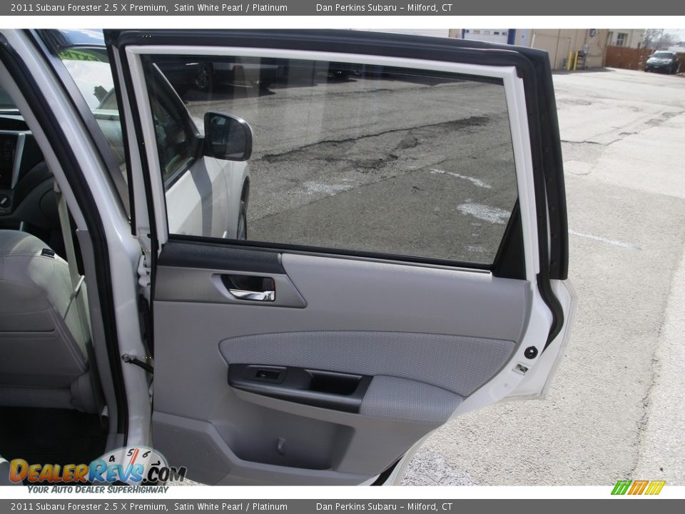 2011 Subaru Forester 2.5 X Premium Satin White Pearl / Platinum Photo #15