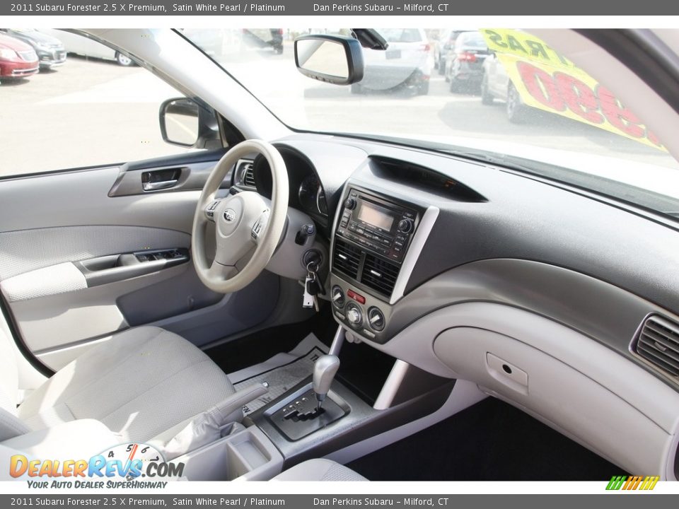2011 Subaru Forester 2.5 X Premium Satin White Pearl / Platinum Photo #16