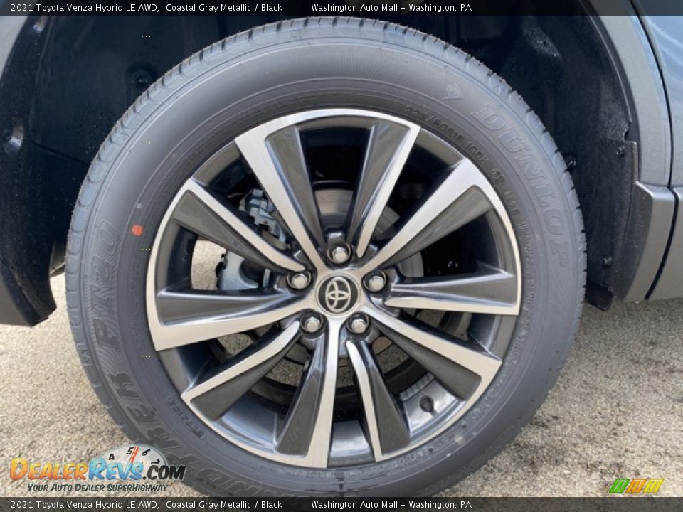 2021 Toyota Venza Hybrid LE AWD Coastal Gray Metallic / Black Photo #30