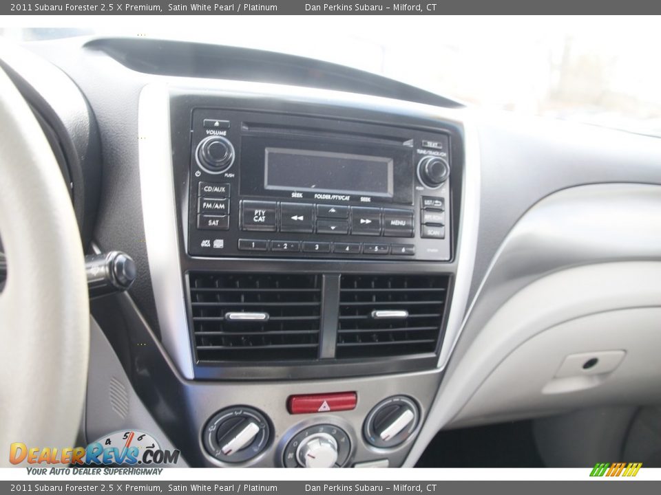 2011 Subaru Forester 2.5 X Premium Satin White Pearl / Platinum Photo #19