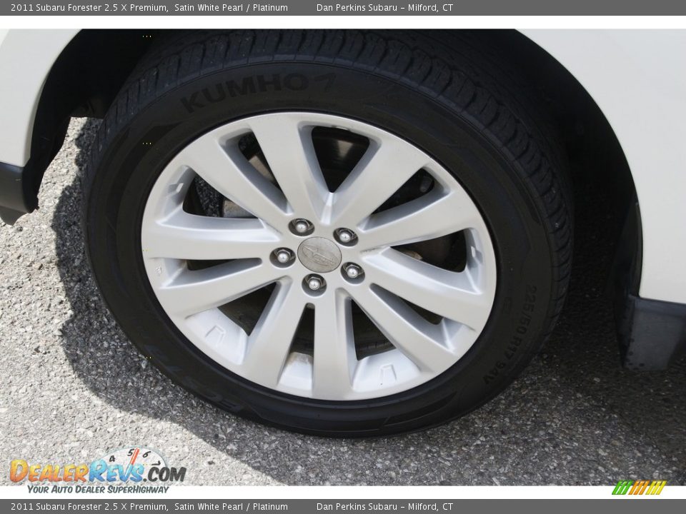 2011 Subaru Forester 2.5 X Premium Satin White Pearl / Platinum Photo #21