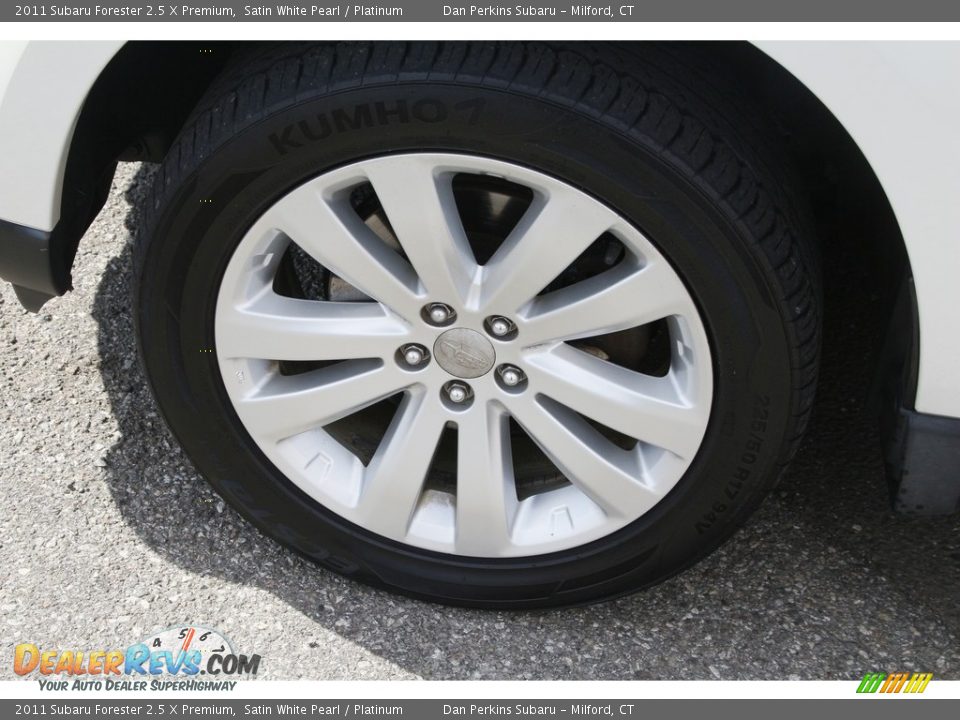 2011 Subaru Forester 2.5 X Premium Satin White Pearl / Platinum Photo #22