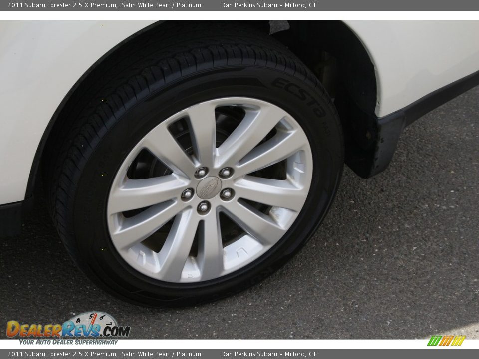 2011 Subaru Forester 2.5 X Premium Satin White Pearl / Platinum Photo #24