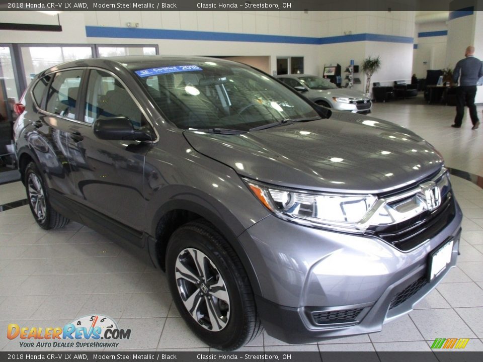 2018 Honda CR-V LX AWD Modern Steel Metallic / Black Photo #3