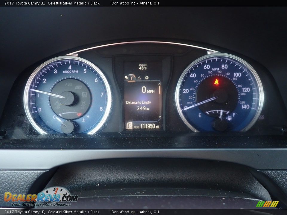 2017 Toyota Camry LE Celestial Silver Metallic / Black Photo #28