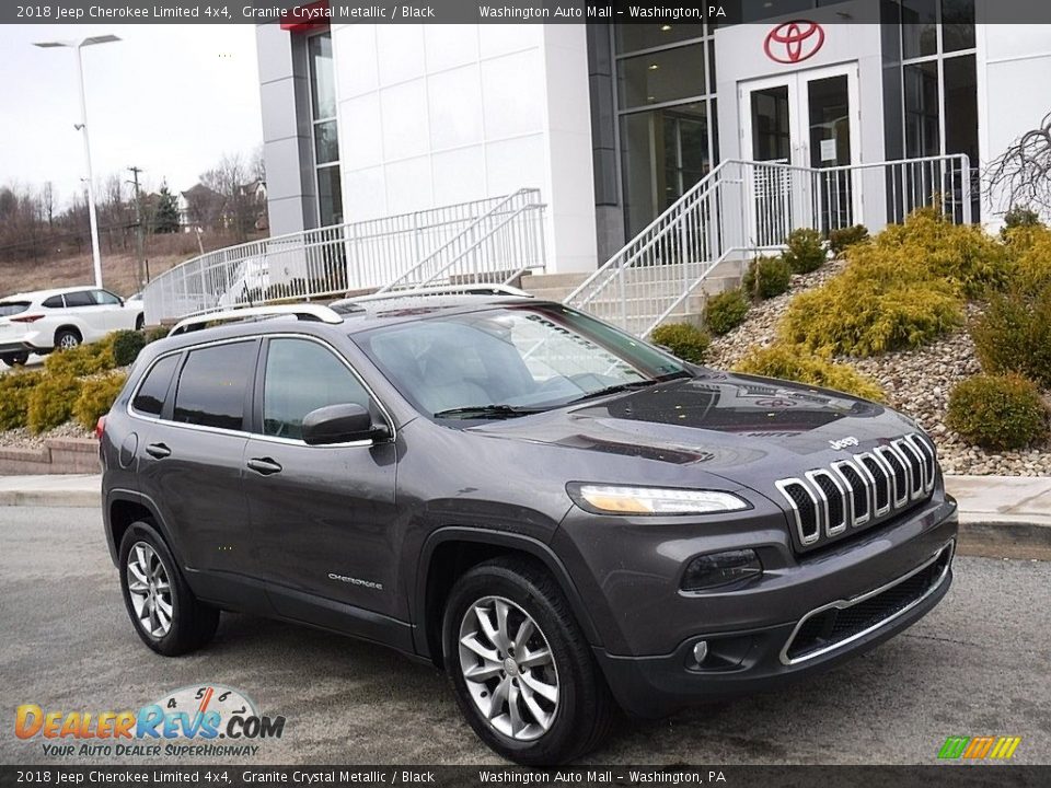 2018 Jeep Cherokee Limited 4x4 Granite Crystal Metallic / Black Photo #1