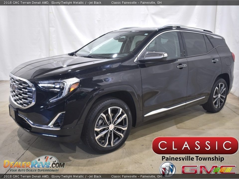 2018 GMC Terrain Denali AWD Ebony Twilight Metallic / ­Jet Black Photo #1