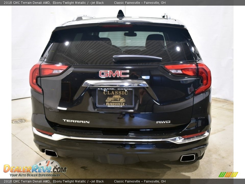 2018 GMC Terrain Denali AWD Ebony Twilight Metallic / ­Jet Black Photo #3