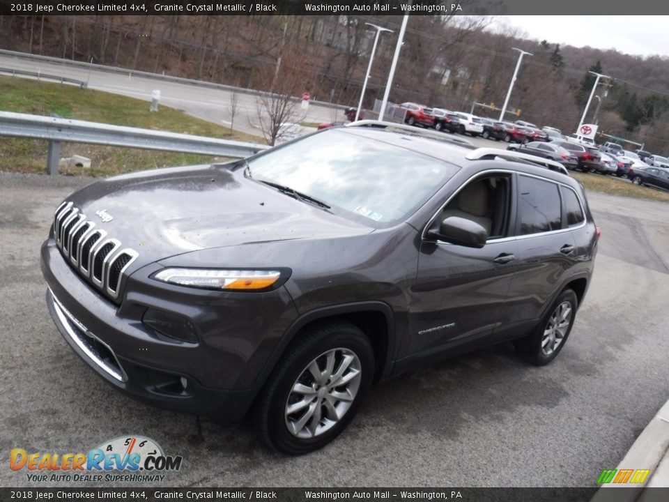 2018 Jeep Cherokee Limited 4x4 Granite Crystal Metallic / Black Photo #9