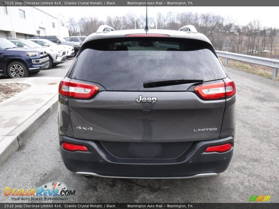 2018 Jeep Cherokee Limited 4x4 Granite Crystal Metallic / Black Photo #12