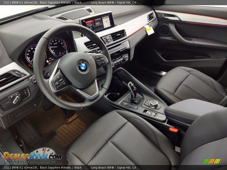 2021 BMW X1 sDrive28i Black Sapphire Metallic / Black Photo #12