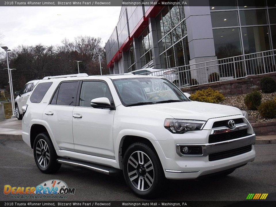 2018 Toyota 4Runner Limited Blizzard White Pearl / Redwood Photo #1