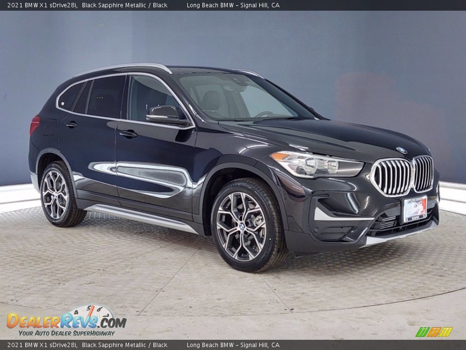 2021 BMW X1 sDrive28i Black Sapphire Metallic / Black Photo #27