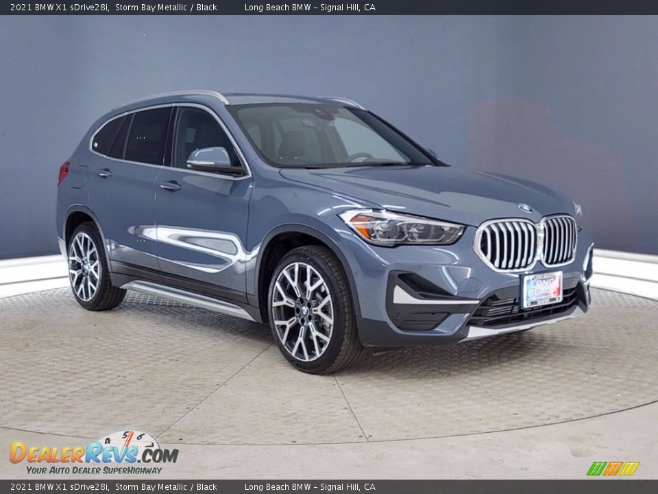 2021 BMW X1 sDrive28i Storm Bay Metallic / Black Photo #1