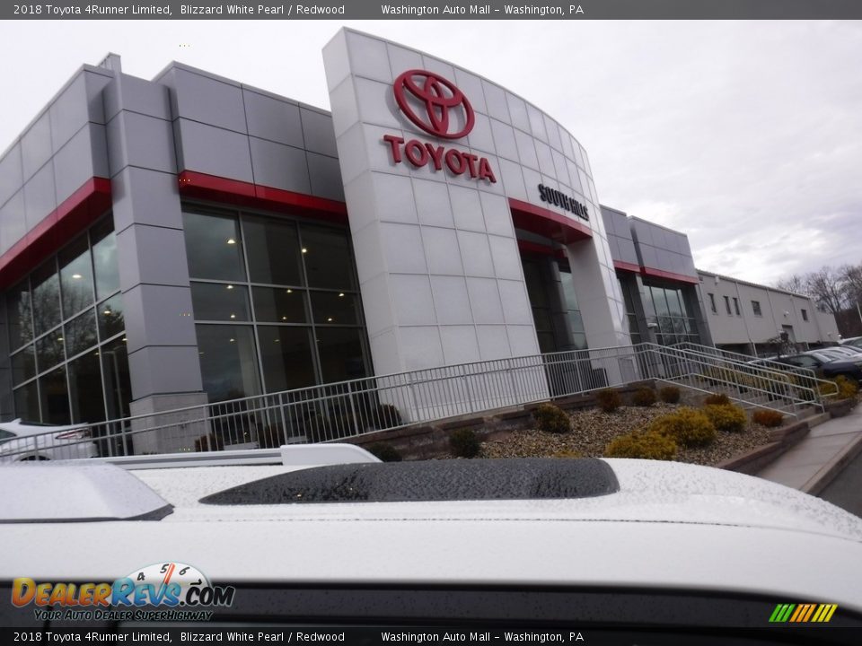 2018 Toyota 4Runner Limited Blizzard White Pearl / Redwood Photo #10