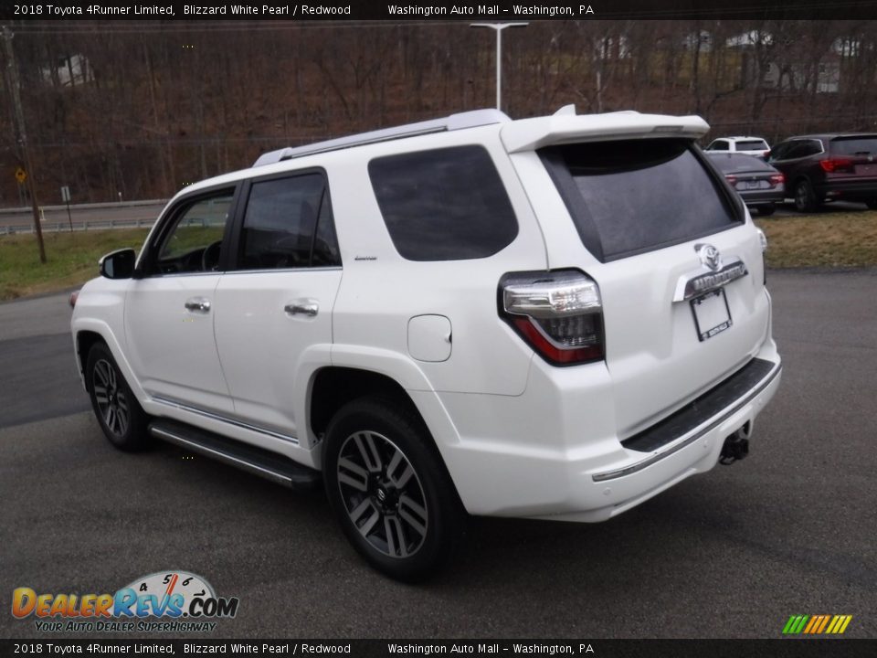 2018 Toyota 4Runner Limited Blizzard White Pearl / Redwood Photo #16