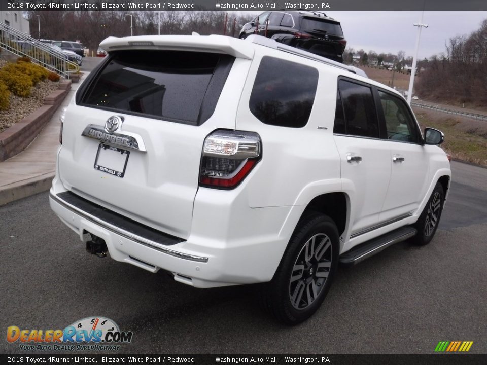 2018 Toyota 4Runner Limited Blizzard White Pearl / Redwood Photo #18