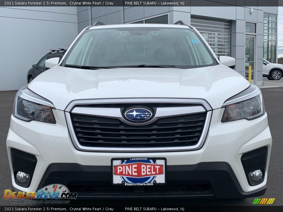 2021 Subaru Forester 2.5i Premium Crystal White Pearl / Gray Photo #3