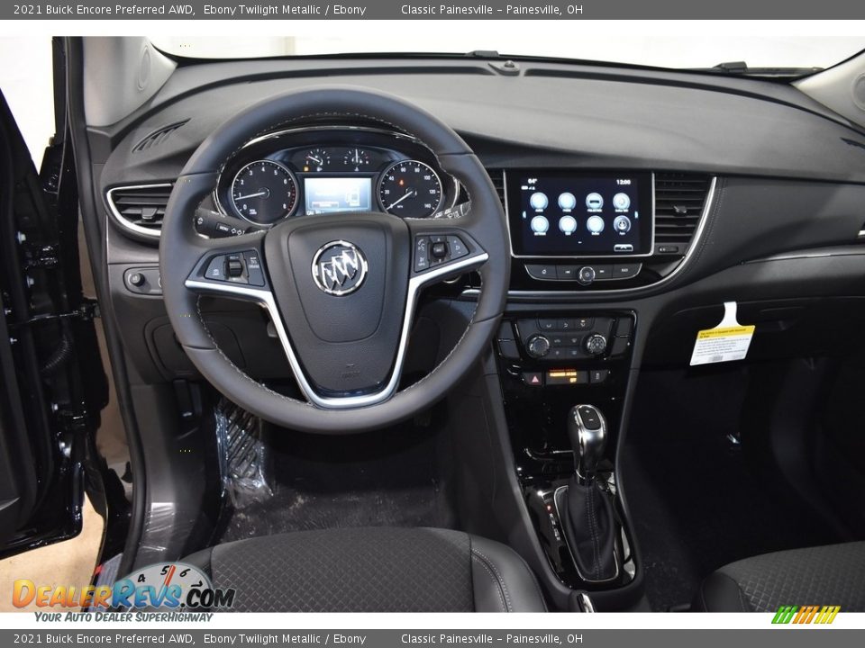 2021 Buick Encore Preferred AWD Ebony Twilight Metallic / Ebony Photo #8