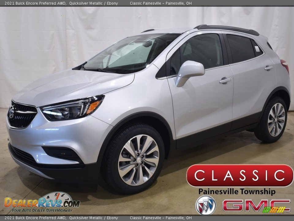 2021 Buick Encore Preferred AWD Quicksilver Metallic / Ebony Photo #1