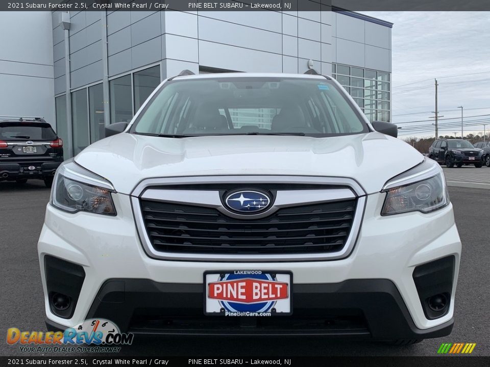 2021 Subaru Forester 2.5i Crystal White Pearl / Gray Photo #3