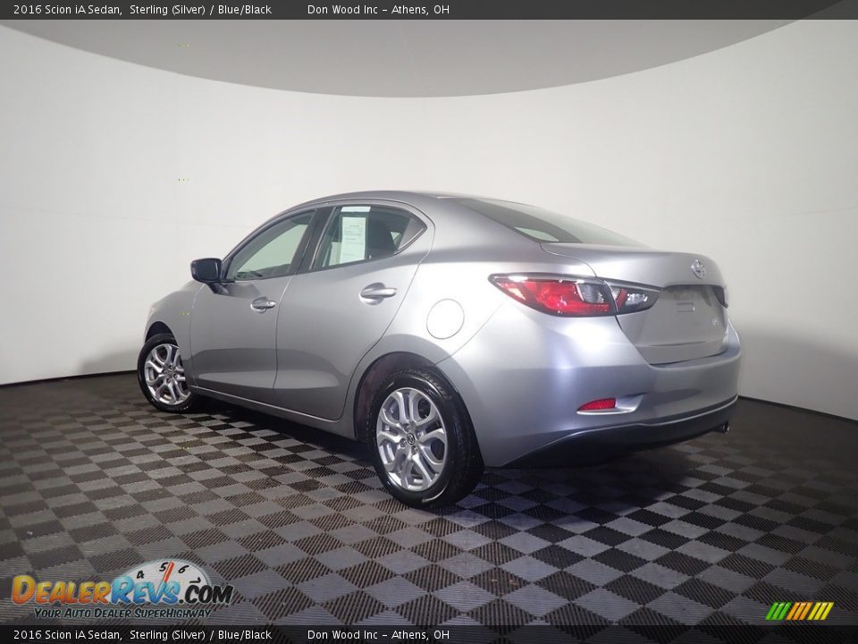 2016 Scion iA Sedan Sterling (Silver) / Blue/Black Photo #11