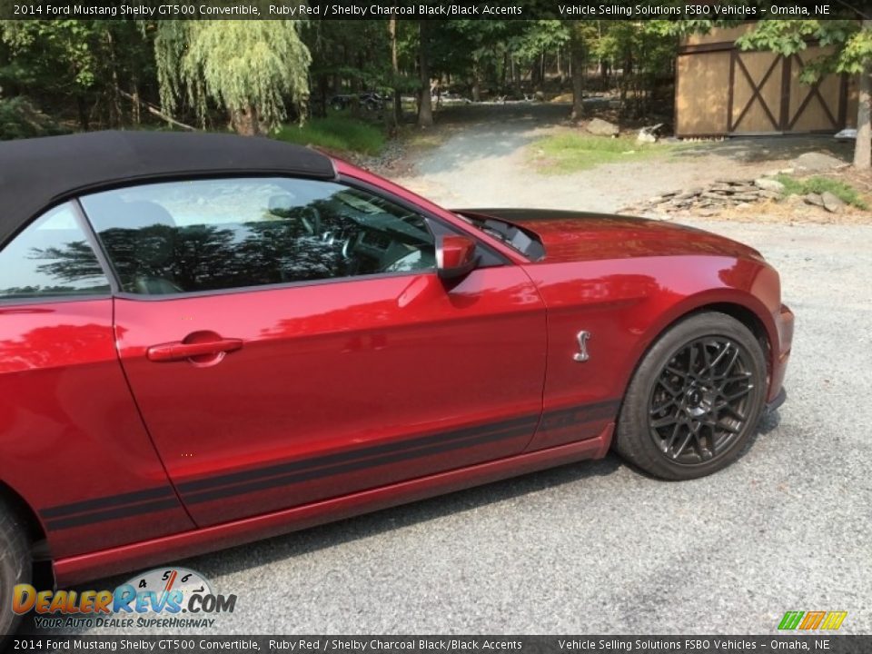 2014 Ford Mustang Shelby GT500 Convertible Ruby Red / Shelby Charcoal Black/Black Accents Photo #5