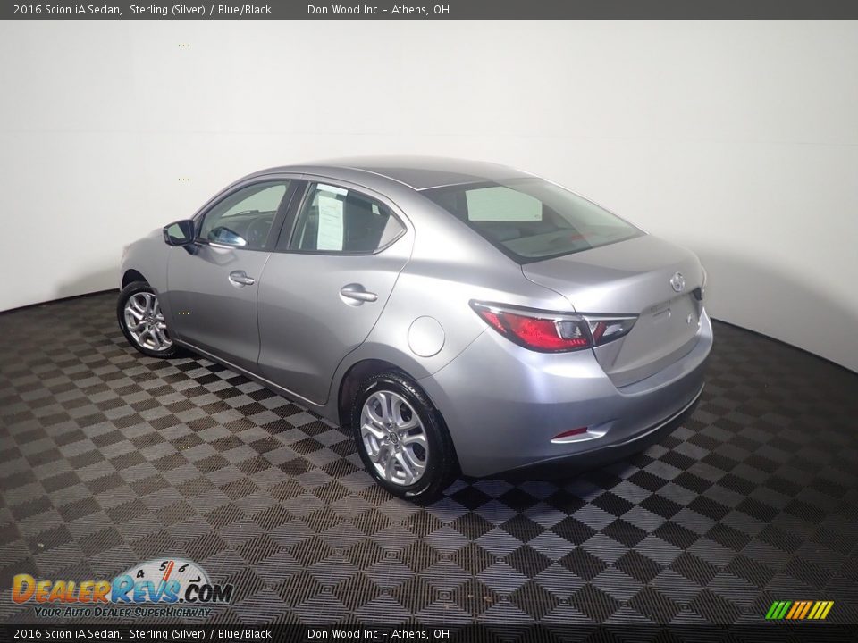 2016 Scion iA Sedan Sterling (Silver) / Blue/Black Photo #12