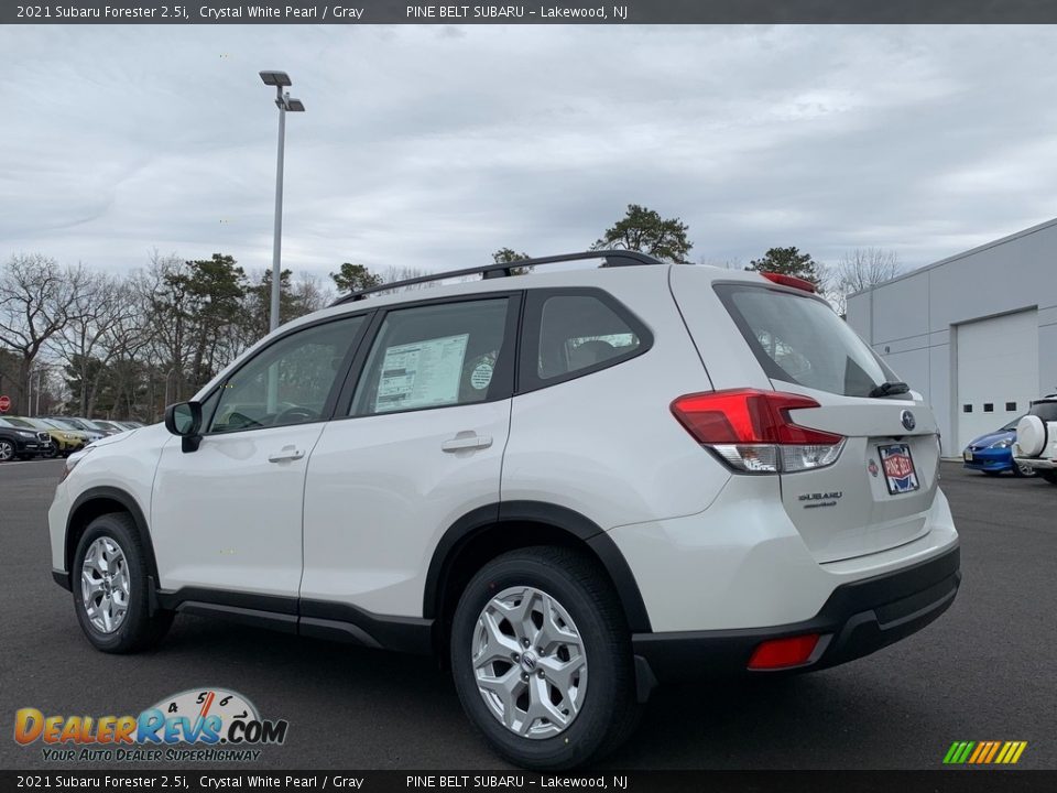 2021 Subaru Forester 2.5i Crystal White Pearl / Gray Photo #6