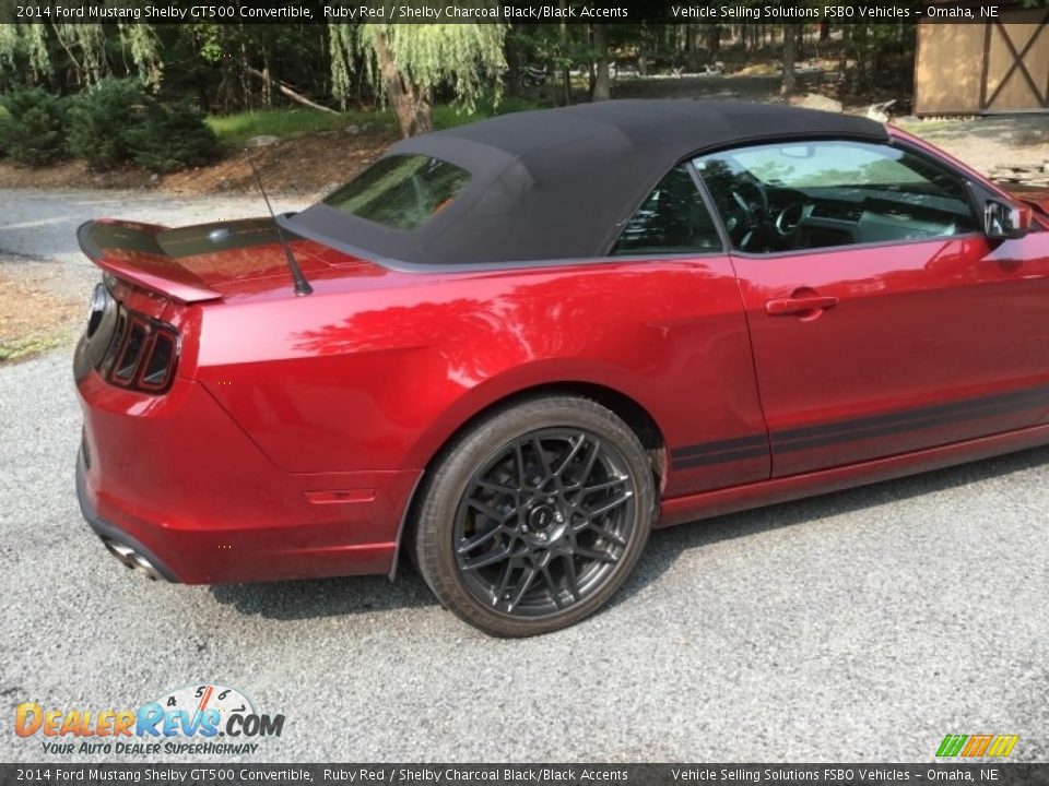 2014 Ford Mustang Shelby GT500 Convertible Ruby Red / Shelby Charcoal Black/Black Accents Photo #6