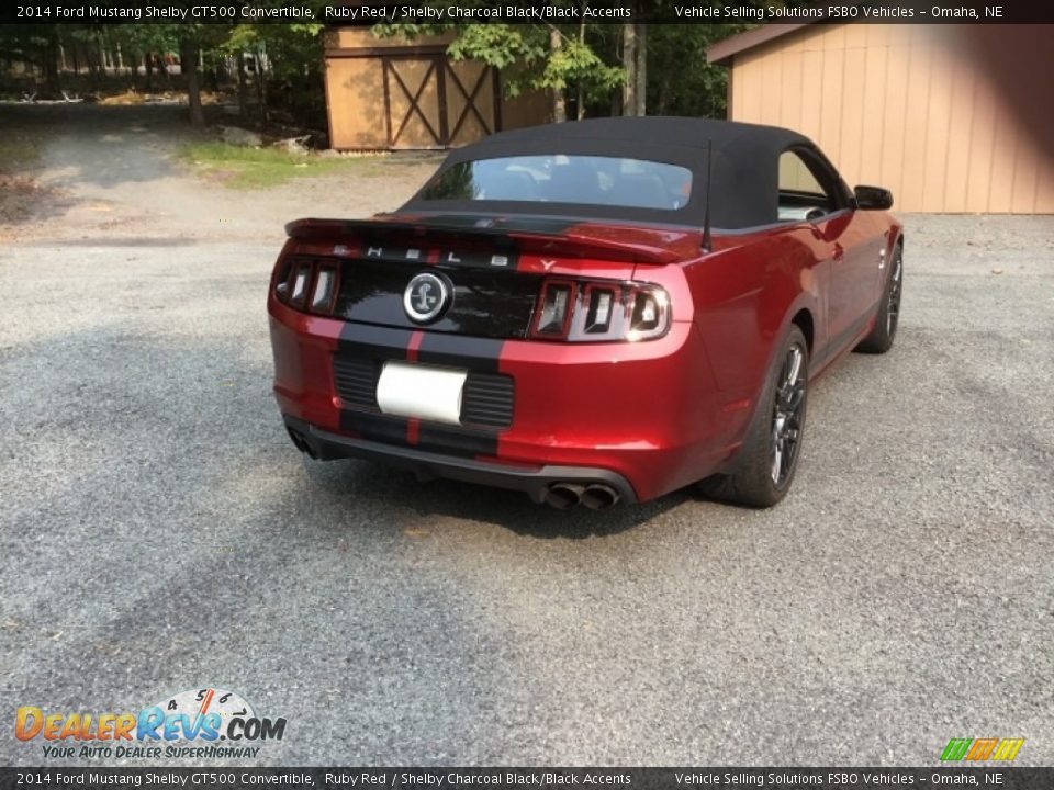 2014 Ford Mustang Shelby GT500 Convertible Ruby Red / Shelby Charcoal Black/Black Accents Photo #7