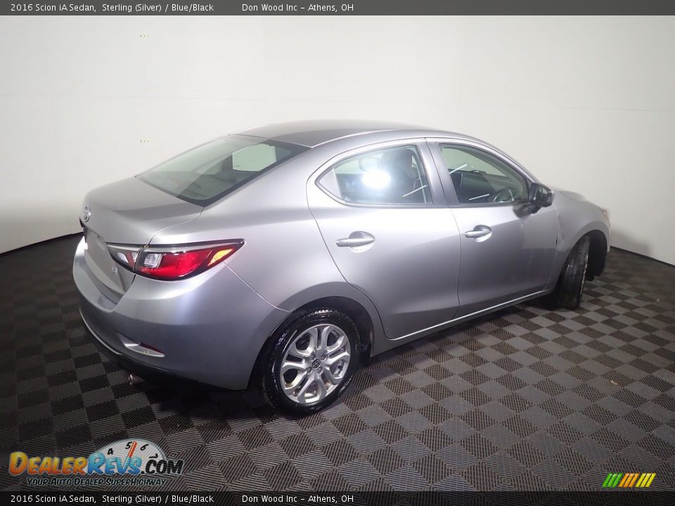 2016 Scion iA Sedan Sterling (Silver) / Blue/Black Photo #17