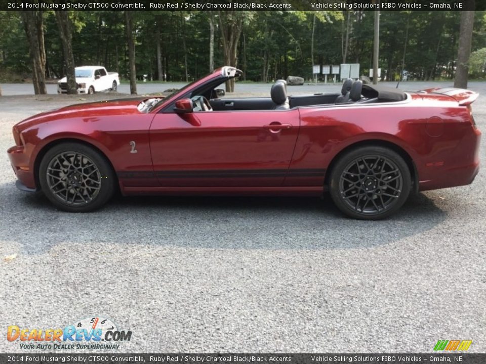 2014 Ford Mustang Shelby GT500 Convertible Ruby Red / Shelby Charcoal Black/Black Accents Photo #11