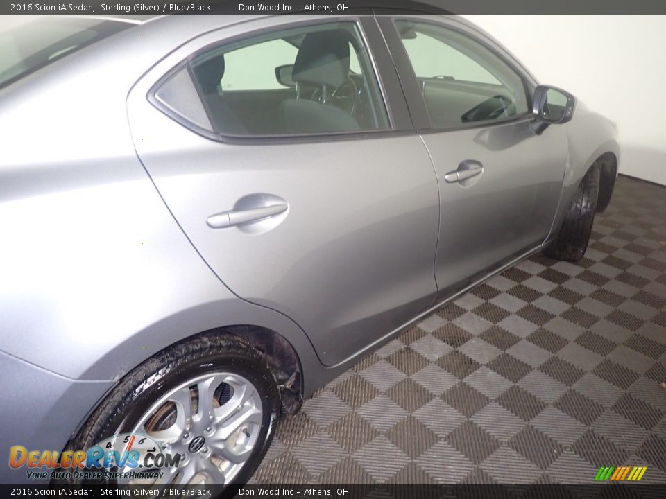 2016 Scion iA Sedan Sterling (Silver) / Blue/Black Photo #19