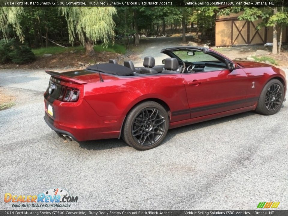 2014 Ford Mustang Shelby GT500 Convertible Ruby Red / Shelby Charcoal Black/Black Accents Photo #13