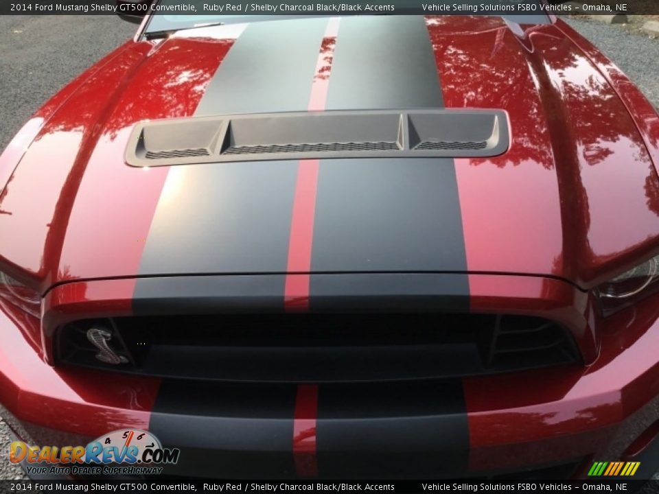 2014 Ford Mustang Shelby GT500 Convertible Ruby Red / Shelby Charcoal Black/Black Accents Photo #16