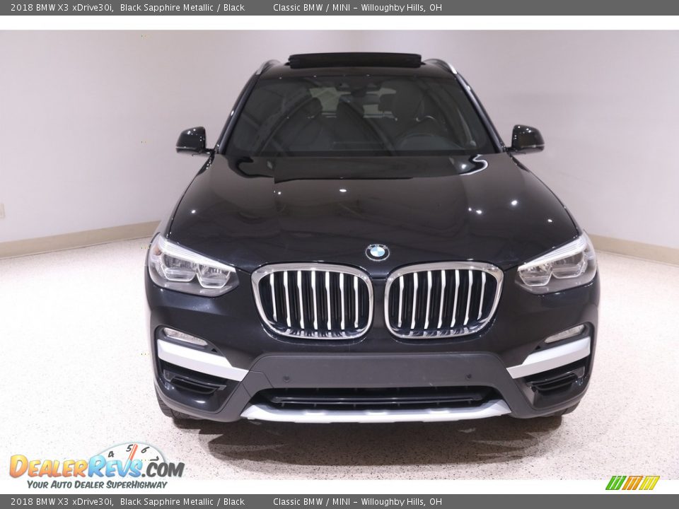 2018 BMW X3 xDrive30i Black Sapphire Metallic / Black Photo #2