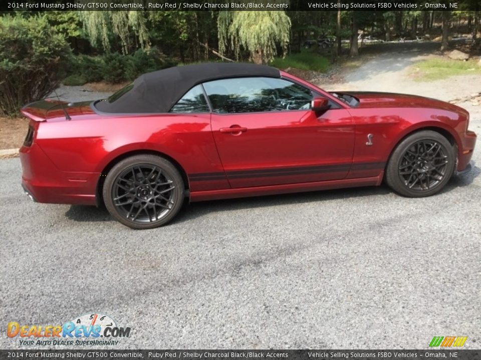 2014 Ford Mustang Shelby GT500 Convertible Ruby Red / Shelby Charcoal Black/Black Accents Photo #22