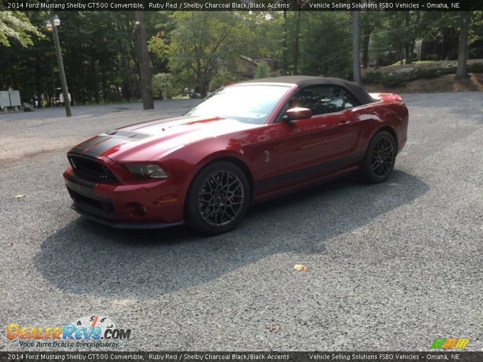 2014 Ford Mustang Shelby GT500 Convertible Ruby Red / Shelby Charcoal Black/Black Accents Photo #24