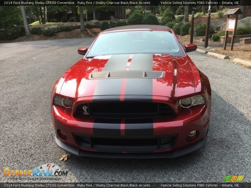 2014 Ford Mustang Shelby GT500 Convertible Ruby Red / Shelby Charcoal Black/Black Accents Photo #25